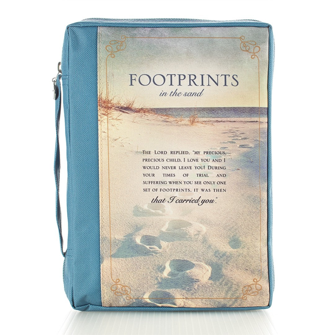 Footprints Bible Case, Large - Re-vived