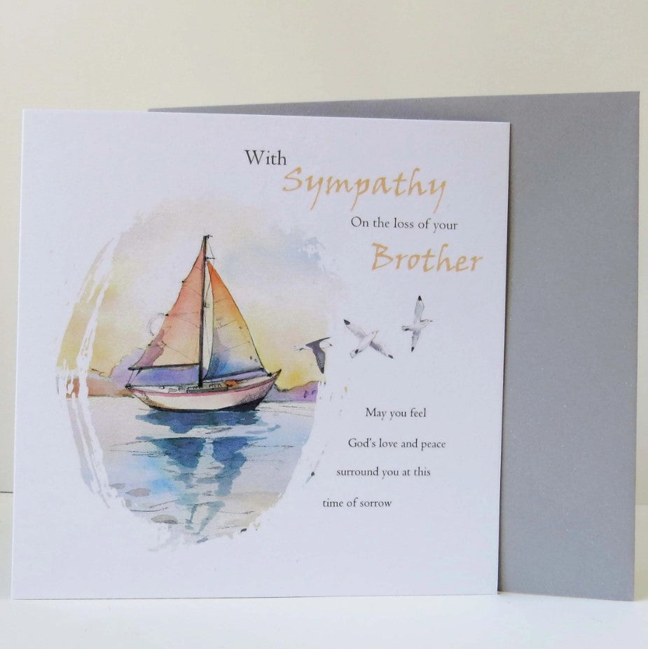 Still Waters Brother Sympathy Card - Re-vived