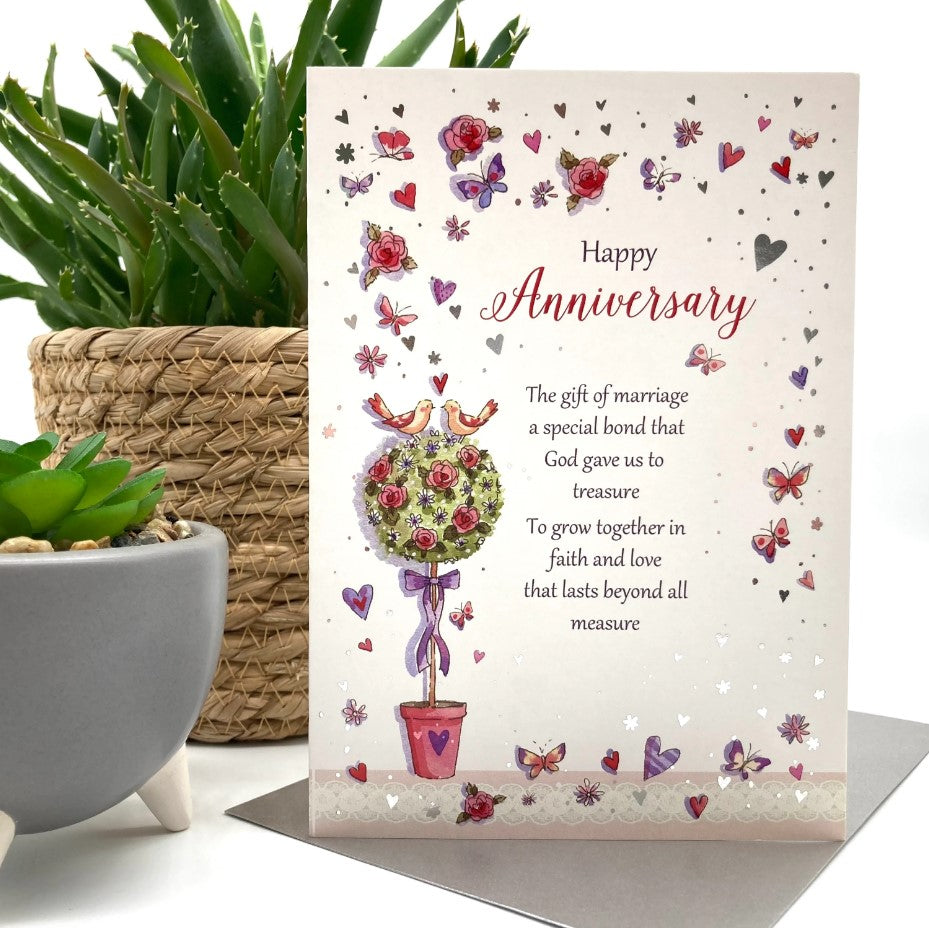 Love Tree Anniversary Card - Re-vived