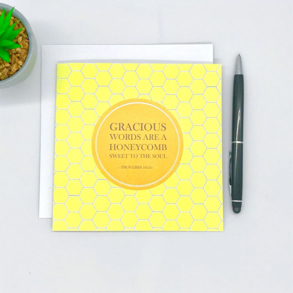 Gracious Words Notecard - Re-vived