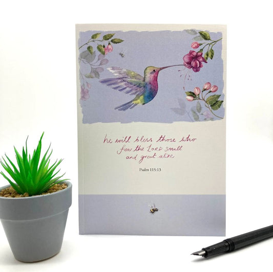 Hummingbird Lined A5 Notebook - Re-vived