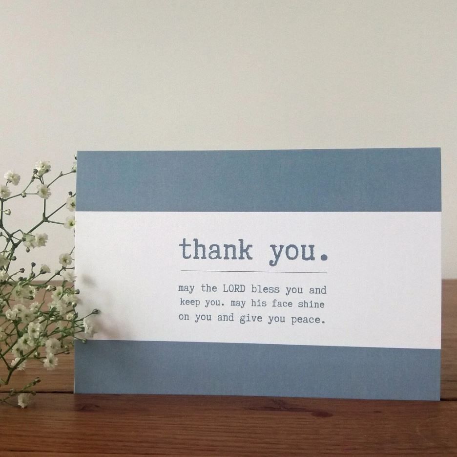 Thank You Bless You Card - Re-vived