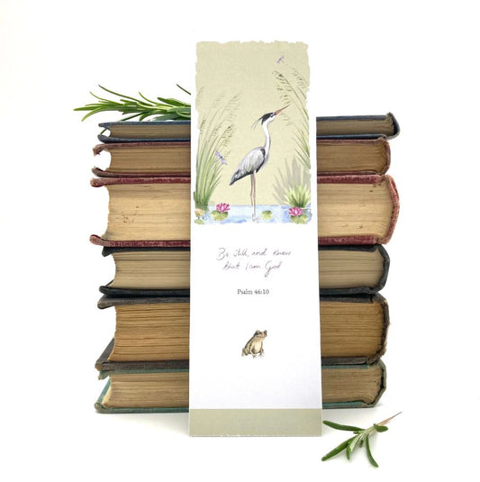 Heron Bookmark - Re-vived