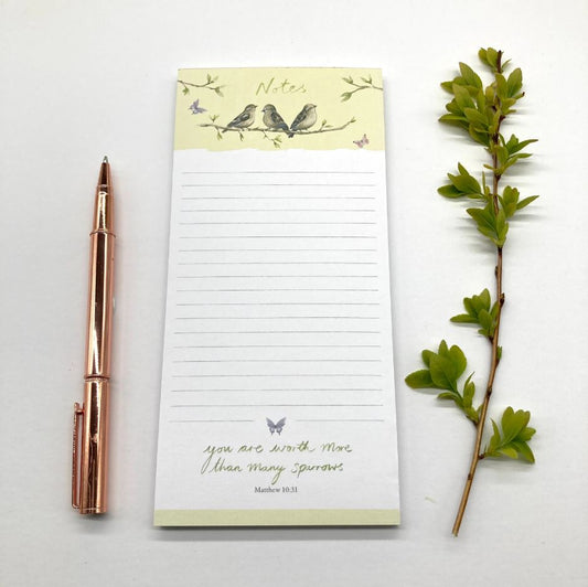 Sparrows List Notepad - Re-vived