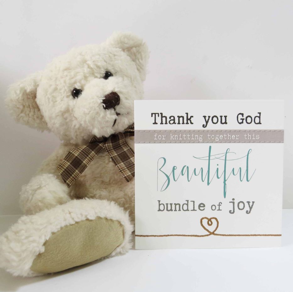 Thank You God New Baby Card - Re-vived