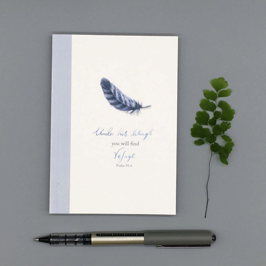 Under His Wings A6 Notebook - Re-vived