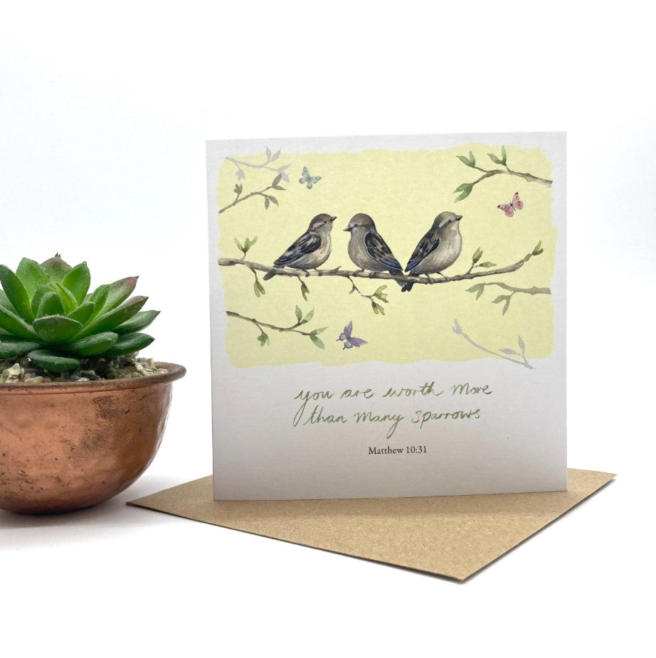 Sparrows Notecard - Re-vived