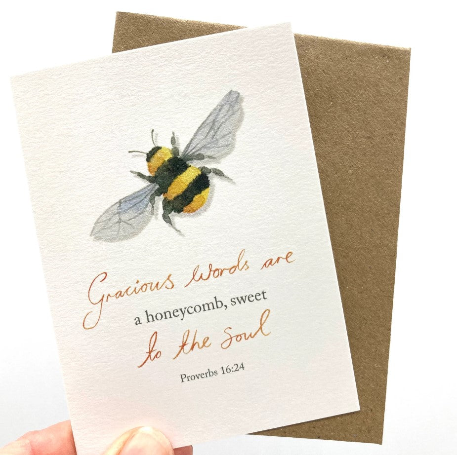 Honeycomb Mini Notecard - Re-vived