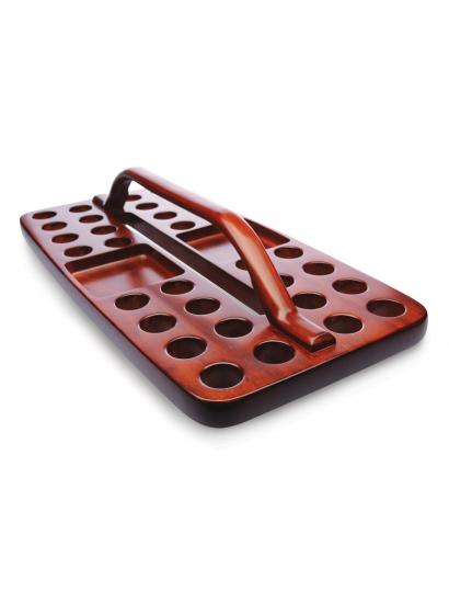 Mahogany Cup Carrier for 32 Cups - Re-vived