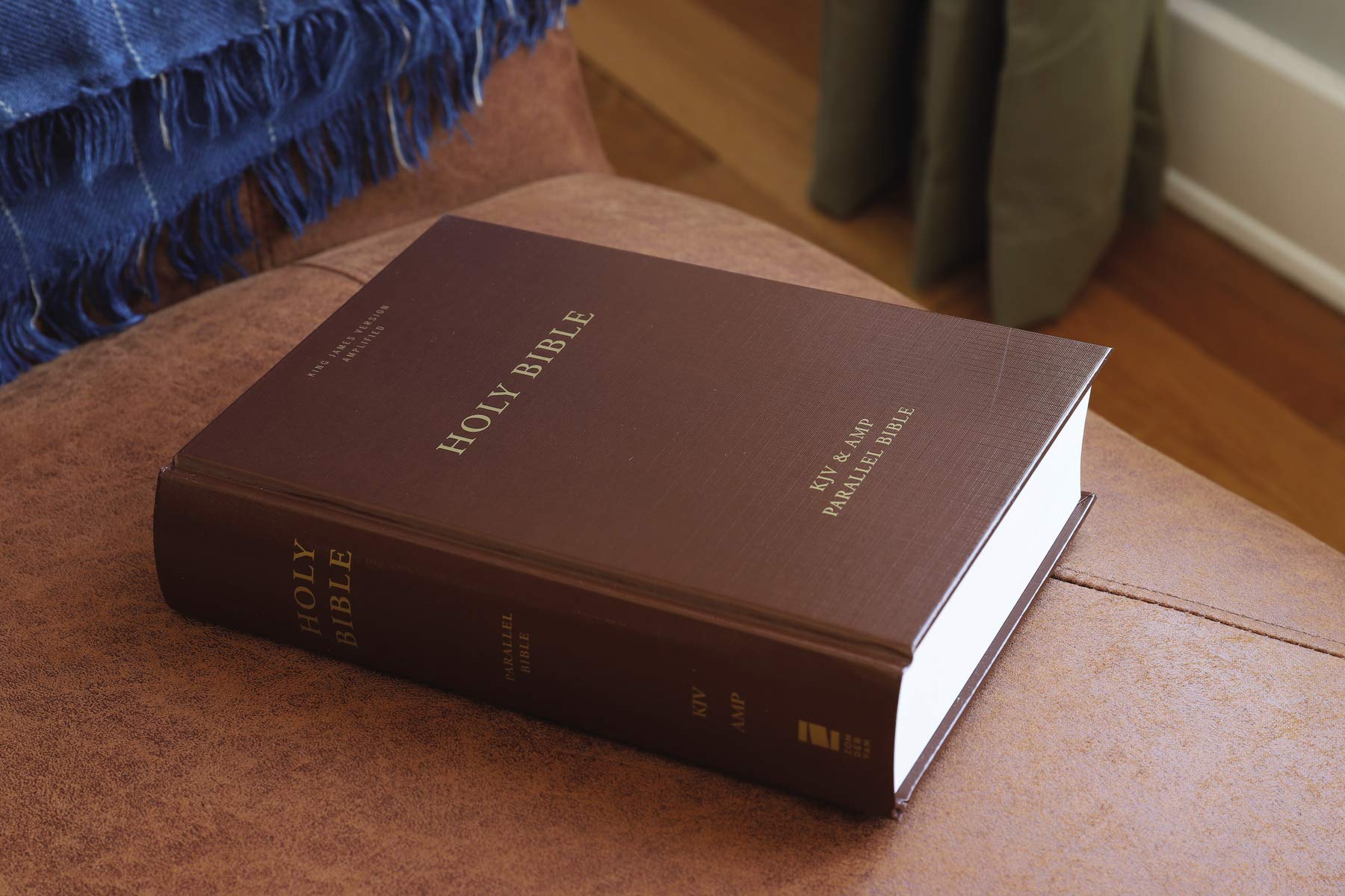KJV, Amplified, Parallel Bible, Large Print, Hardcover, Red Letter Edition: - Re-vived