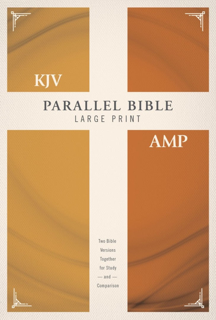 KJV, Amplified, Parallel Bible, Large Print, Hardcover, Red Letter Edition: - Re-vived