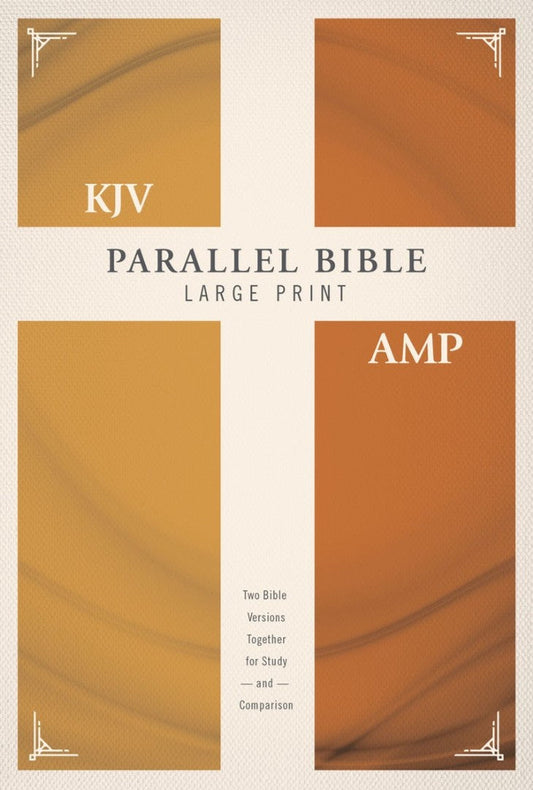 KJV, Amplified, Parallel Bible, Large Print, Hardcover, Red Letter Edition: - Re-vived