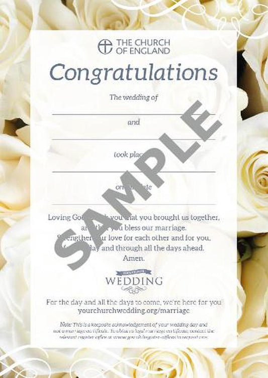 Wedding Celebration Keepsake Card (pack of 10) - Re-vived