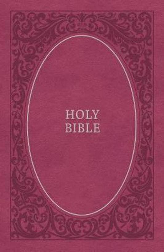 NKJV Holy Bible Leathersoft, Pink, Comfort Print - Re-vived