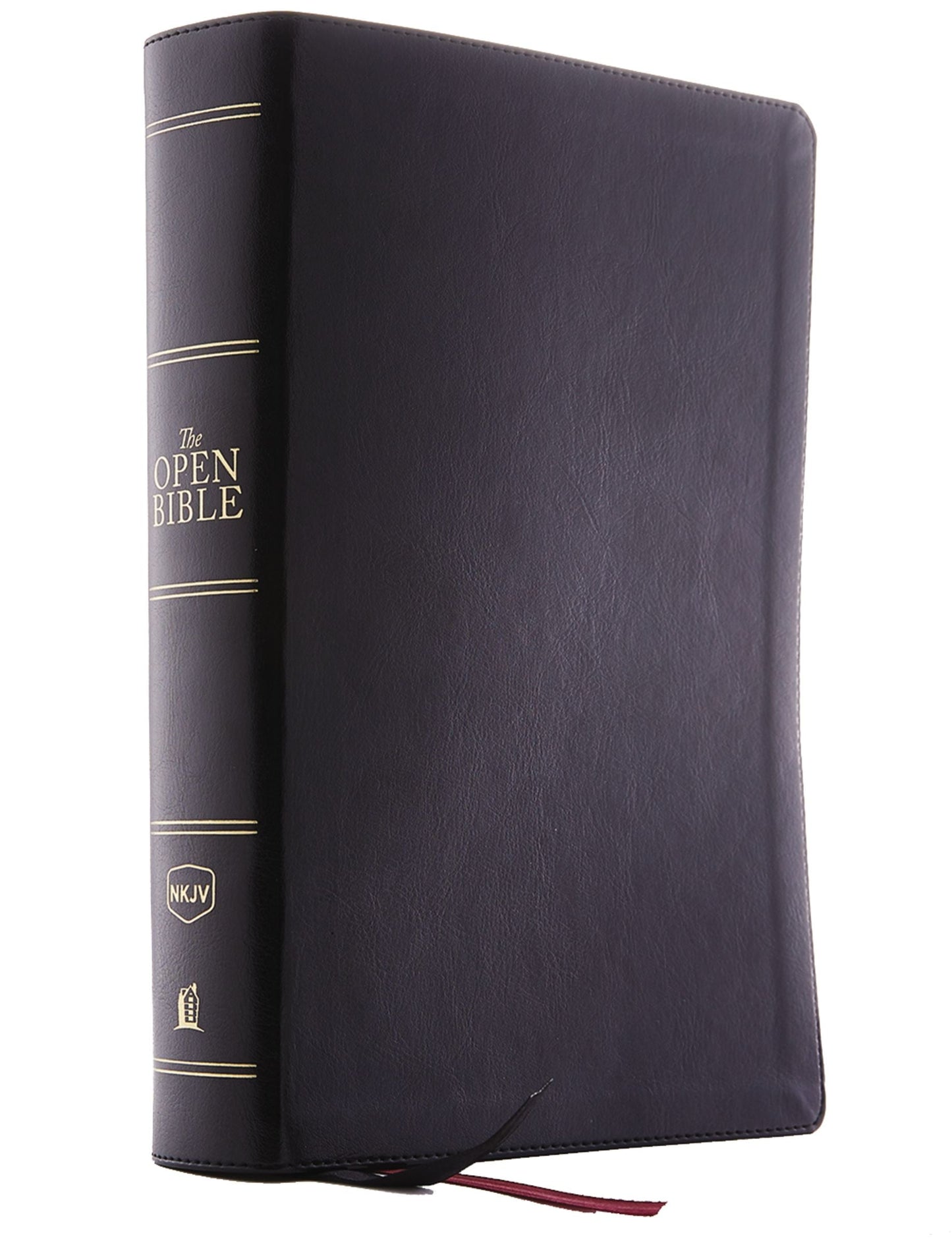 NKJV Open Bible, Black, Red Letter Edition, Comfort Print - Re-vived