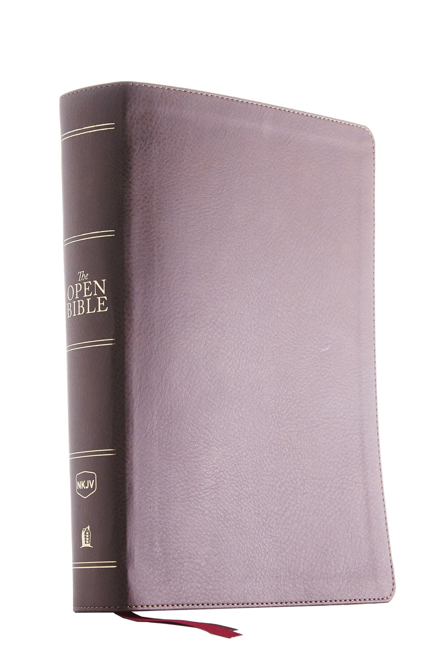 NKJV Open Bible, Brown, Red Letter Edition, Comfort Print - Re-vived
