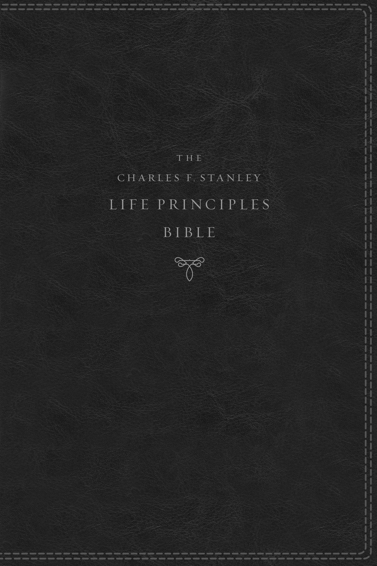 NKJV Charles Stanley Life Principles Bible, Black, Indexed - Re-vived