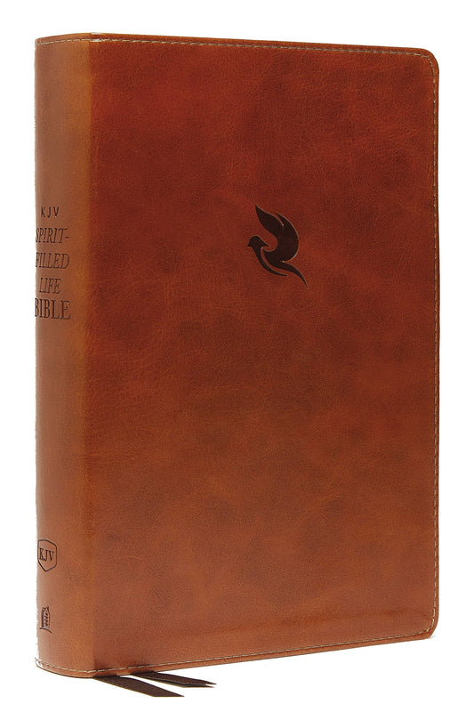 KJV Spirit-Filled Life Bible, Brown, Red Letter - Re-vived