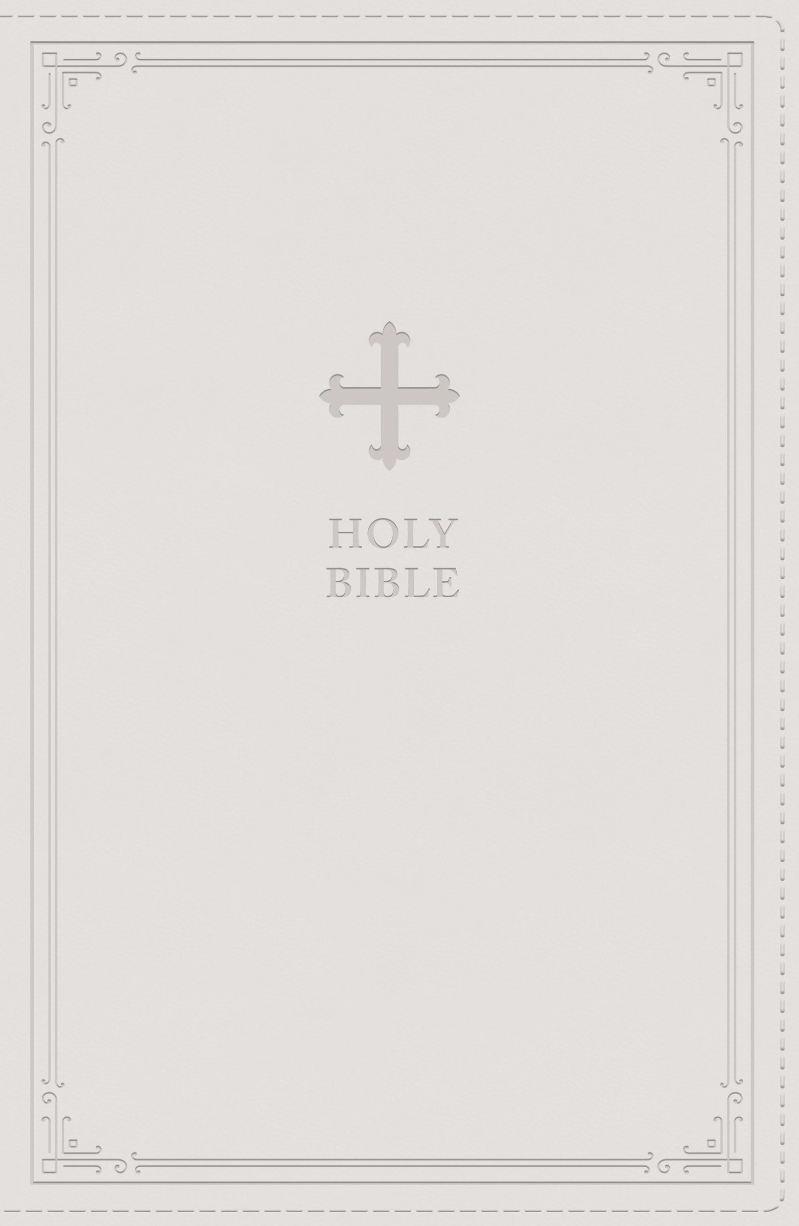 NRSV Catholic Bible, White, Comfort Print - Re-vived