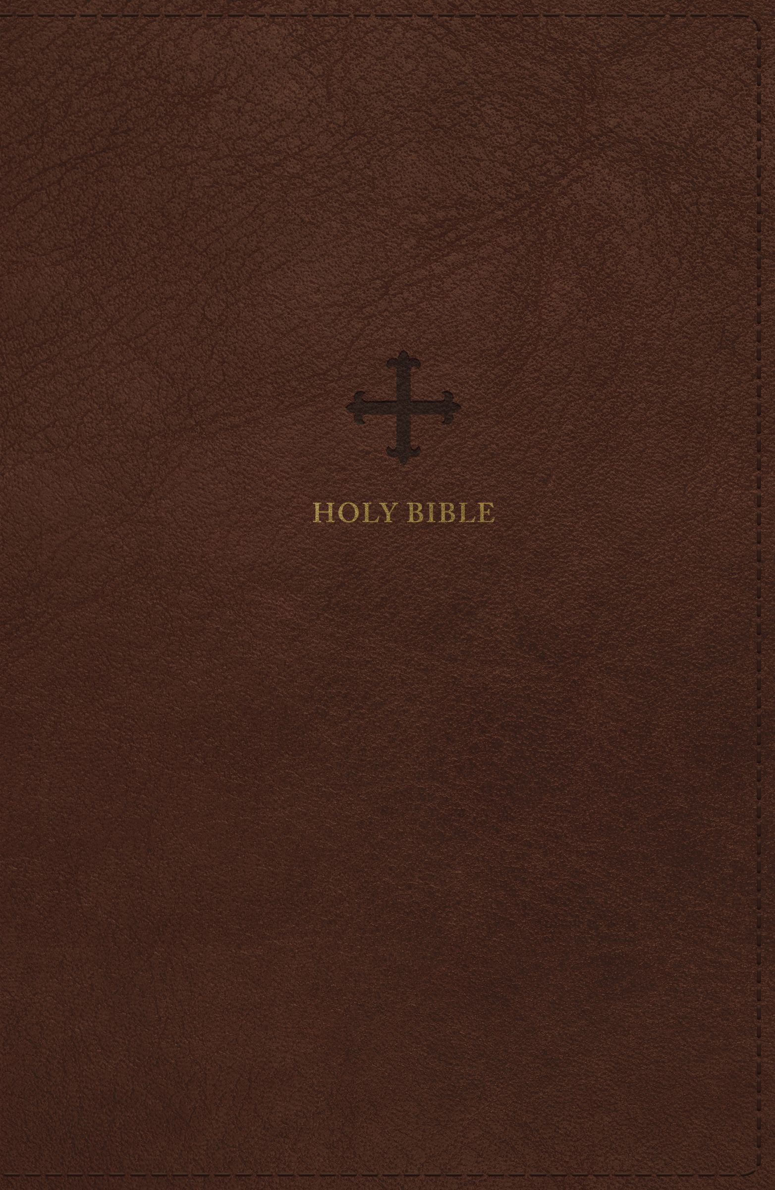 NRSV Personal Size Catholic Bible, Brown, Comfort Print - Re-vived