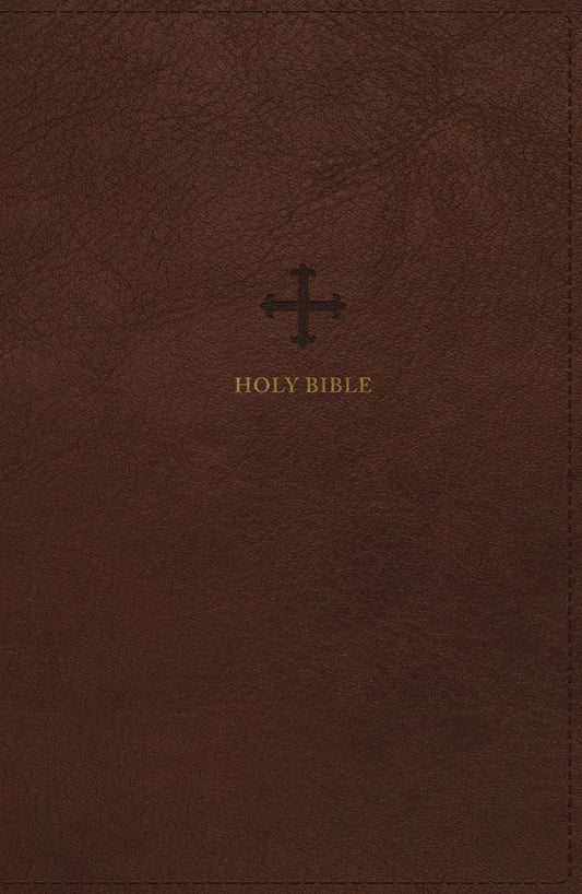NRSV Personal Size Catholic Bible, Brown, Comfort Print - Re-vived