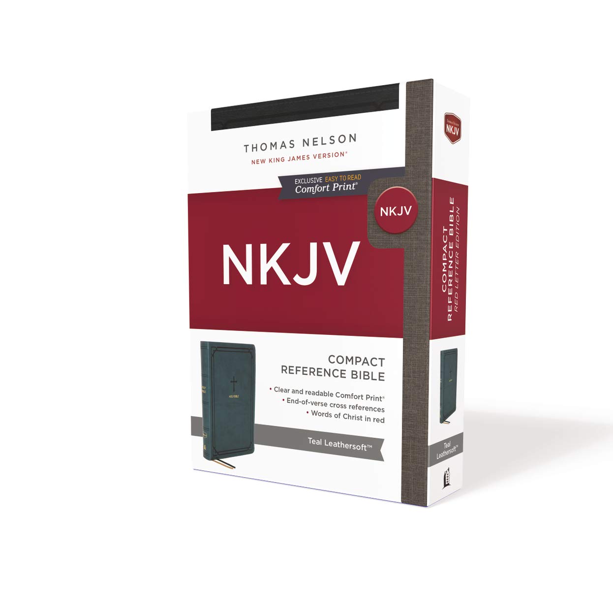 NKJV End-of-Verse Compact Reference Bible, Teal - Re-vived