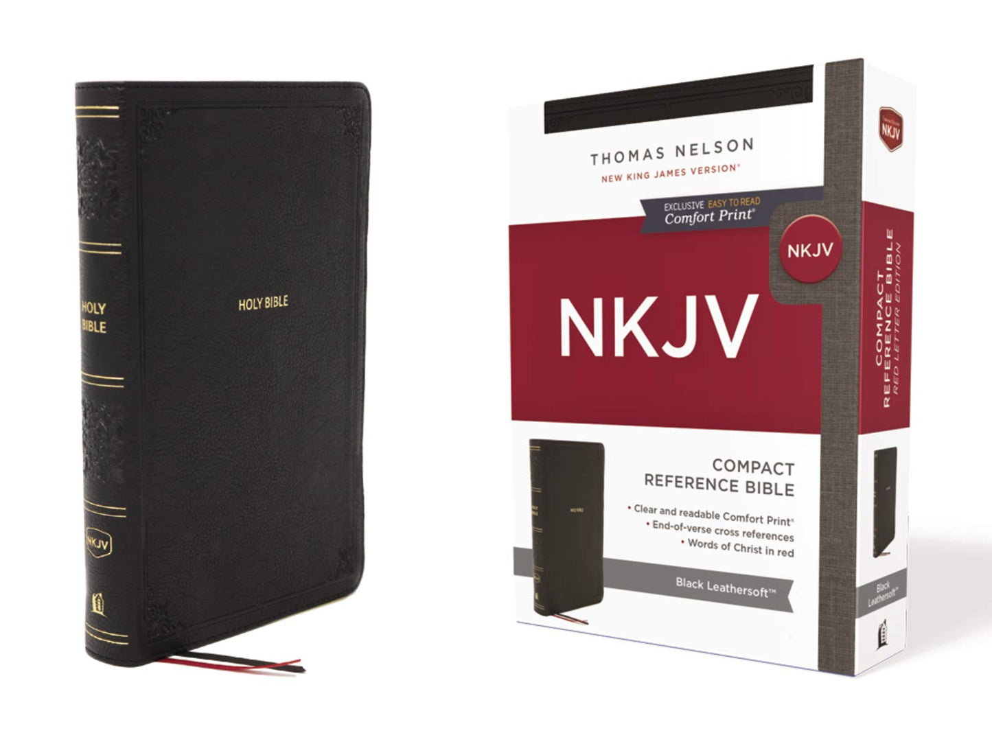 NKJV End-of-Verse Compact Reference Bible, Black - Re-vived