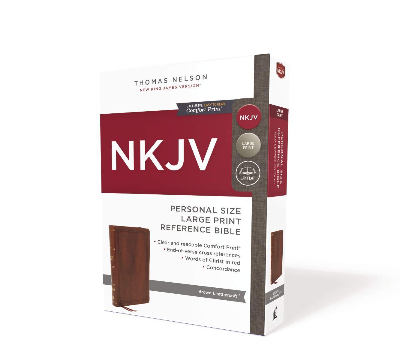 NKJV End-of-Verse Reference Bible, Personal Size, Brown - Re-vived
