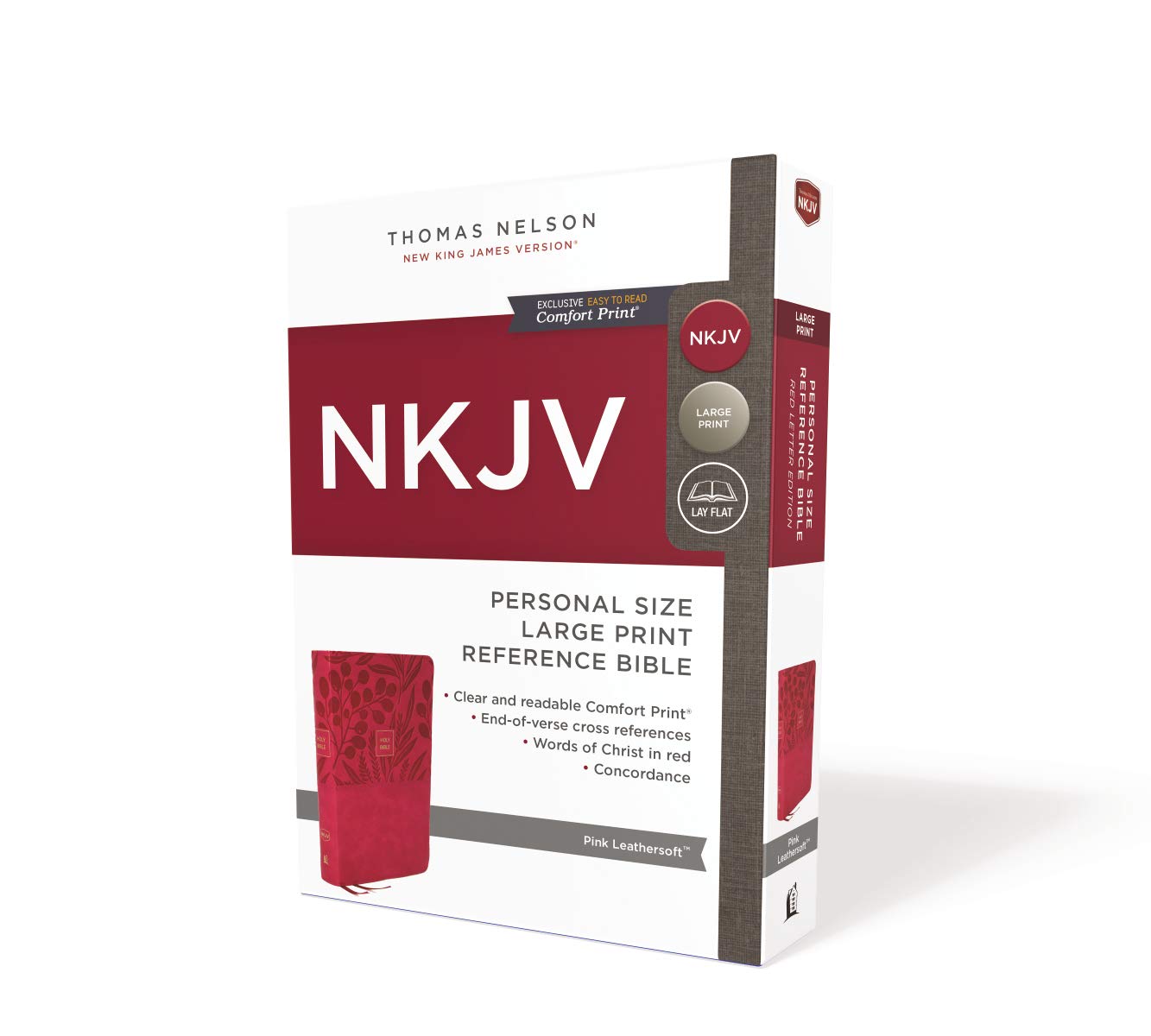 NKJV End-of-Verse Reference Bible, Personal Size, Pink - Re-vived