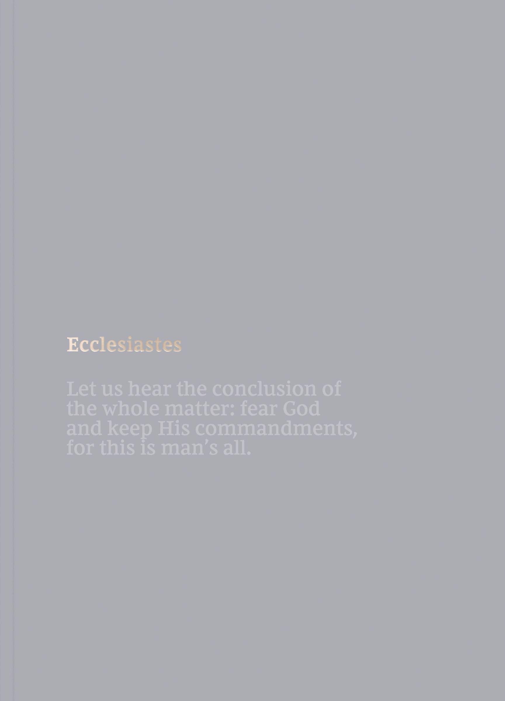 NKJV Bible Journal: Ecclesiastes - Re-vived