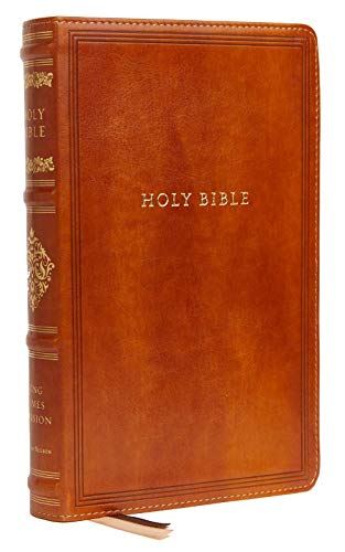 KJV Personal-Size Sovereign Collection Bible, Comfort Print--soft leather-look, brown - Re-vived