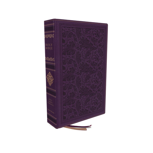 KJV Personal Size Reference Bible, Leathersoft Purple - Re-vived