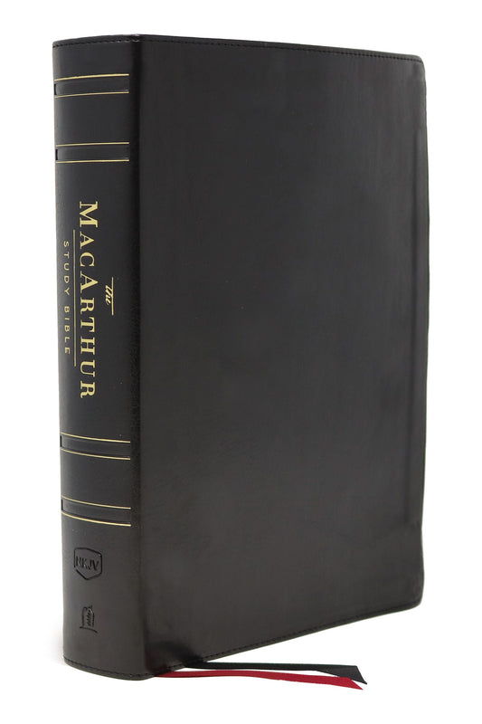 NKJV MacArthur Study Bible, Black, Thumb Indexed - Re-vived