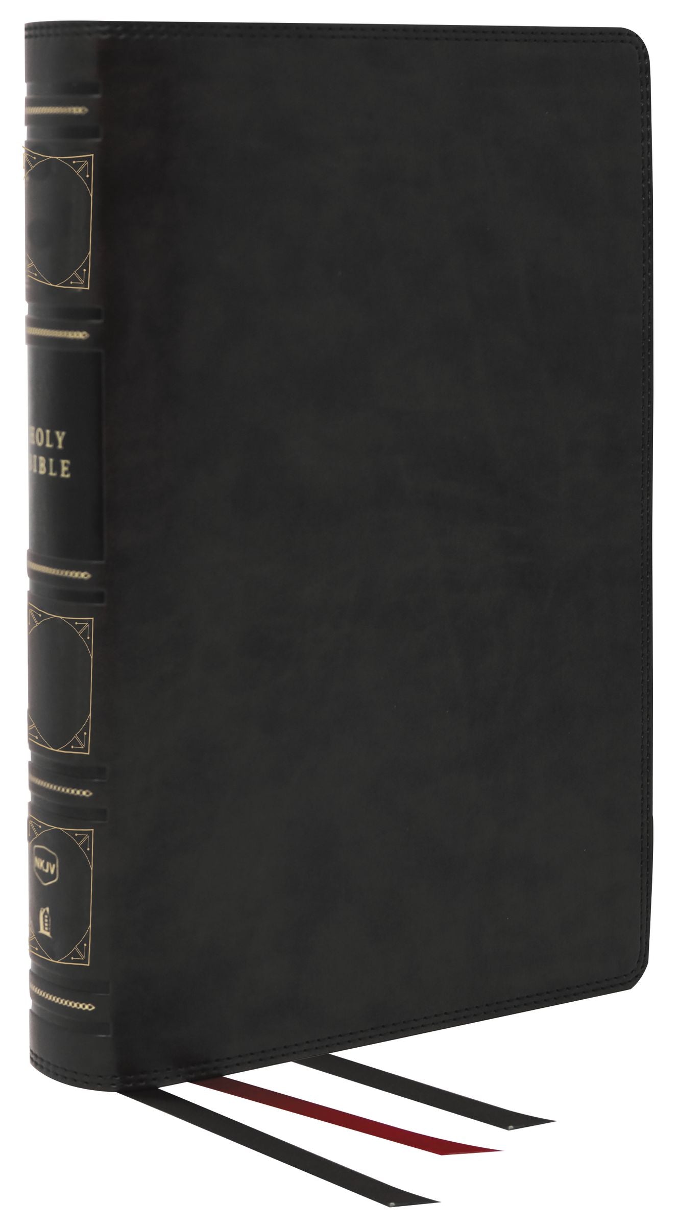 NKJV Reference Bible, Classic Verse-by-Verse, Black, Geunine Leather, Thumb Indexed - Re-vived