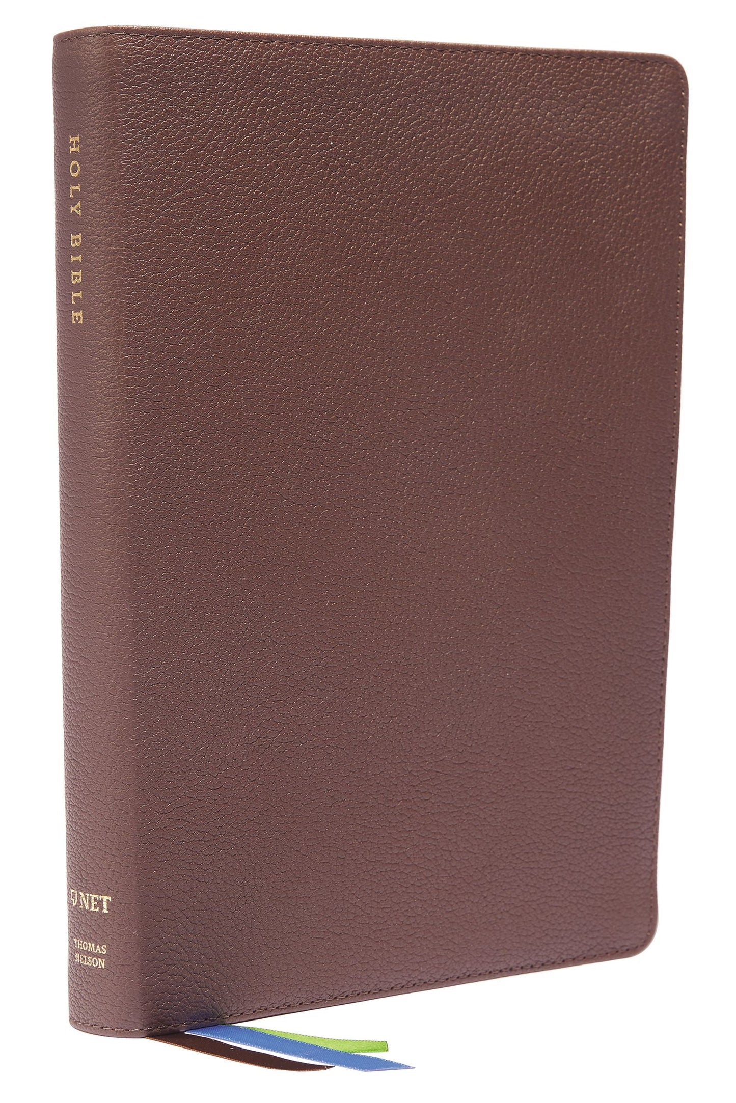 NET Thinline Bible, Large Print, Brown Leather, Indexed - Re-vived