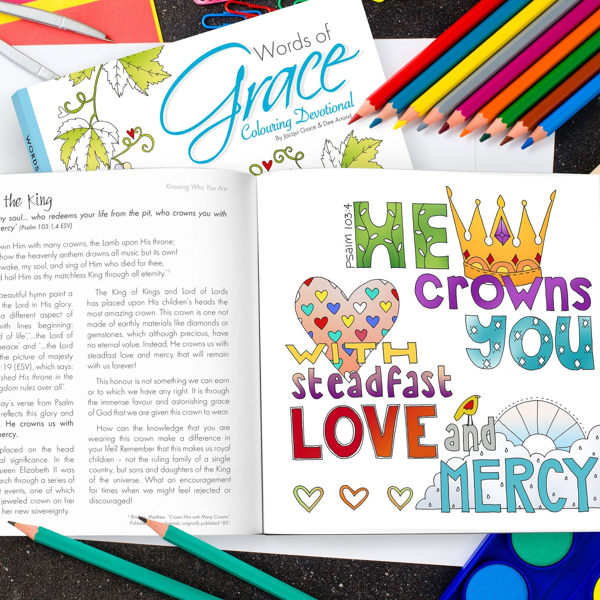 Words of Grace Colouring Devotional - Re-vived