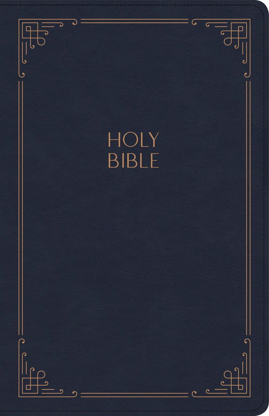 KJV Large Print Personal Size Reference Bible, Navy - Re-vived