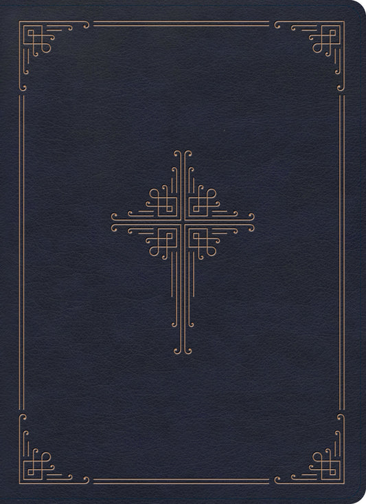 CSB Ancient Faith Study Bible, Navy LeatherTouch, Indexed - Re-vived