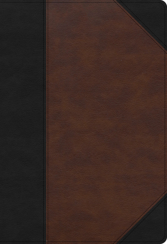 KJV Super Giant Print Reference Bible, Black/Brown - Re-vived