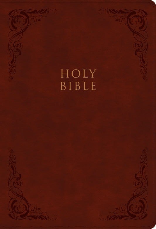 KJV Super Giant Print Reference Bible, Burgundy LeatherTouch - Re-vived