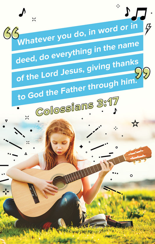 Bible Studies for Life: Colossians 3:17 Postcards (25 pack) - Re-vived