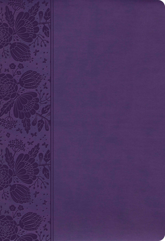 CSB Super Giant Print Reference Bible, Purple - Re-vived