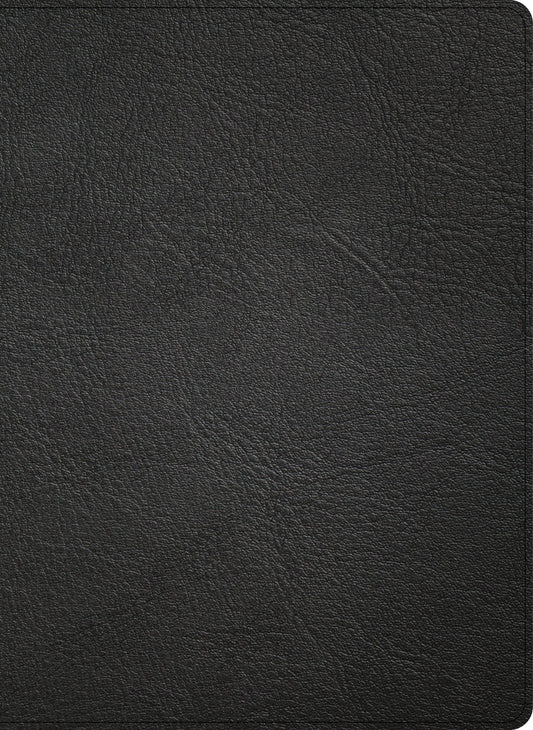 KJV Single-Column Wide-Margin Bible, Black Goatskin - Re-vived