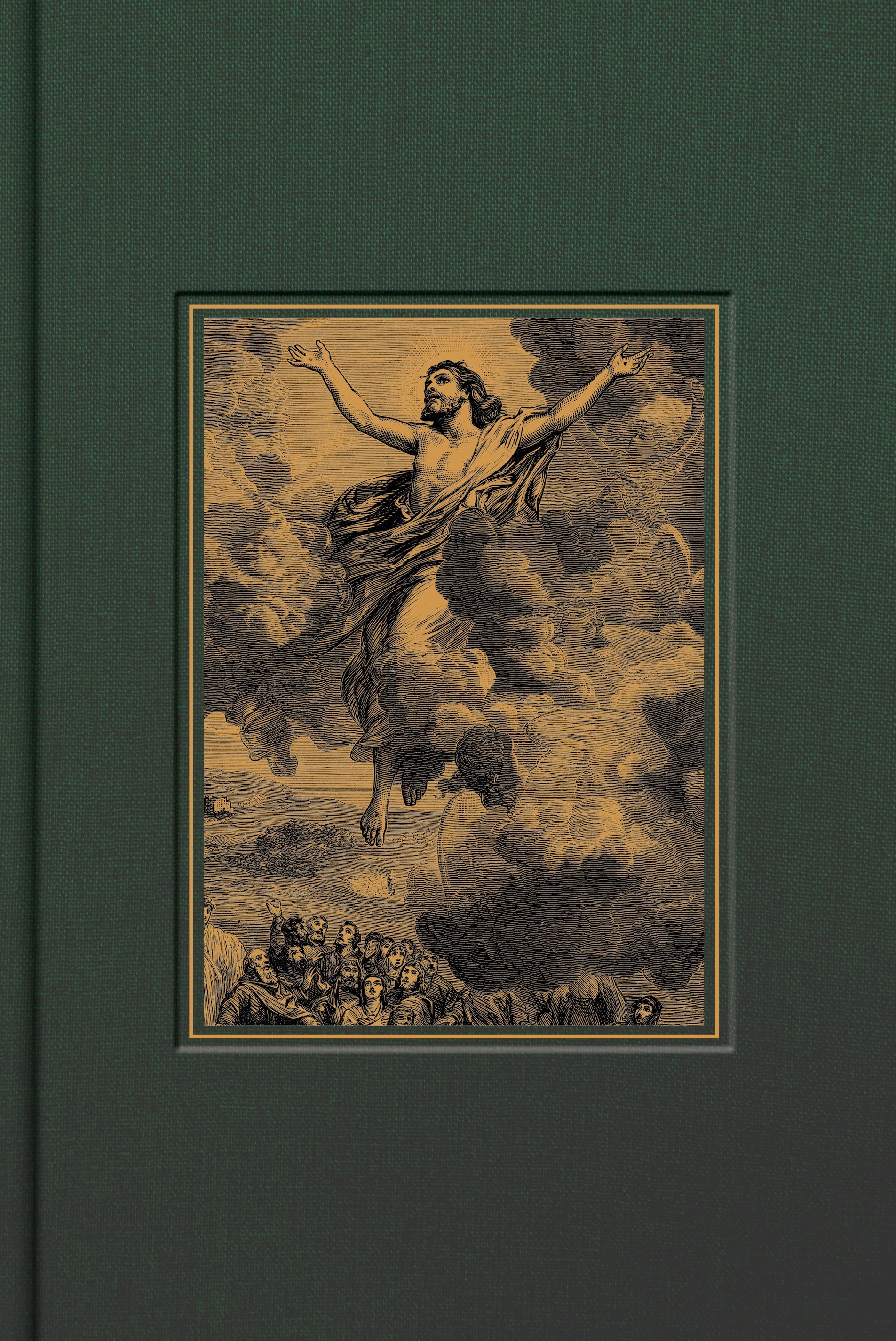 CSB Adorned Bible, Forest Cloth-Over-Board - Re-vived