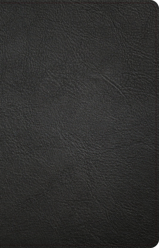 CSB Thinline Bible, Black Genuine Leather, Indexed - Re-vived