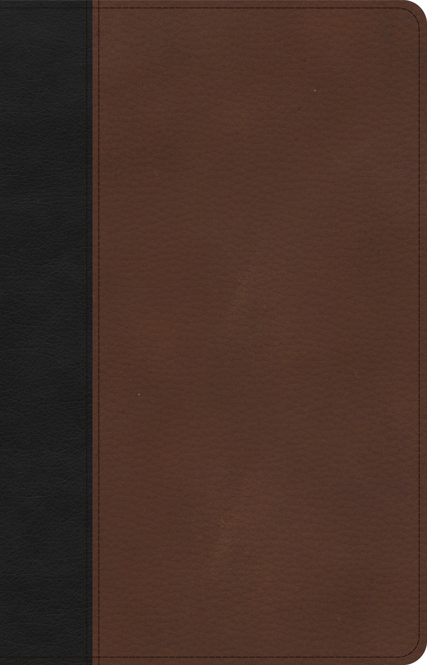 CSB Thinline Bible, Black/Brown LeatherTouch - Re-vived