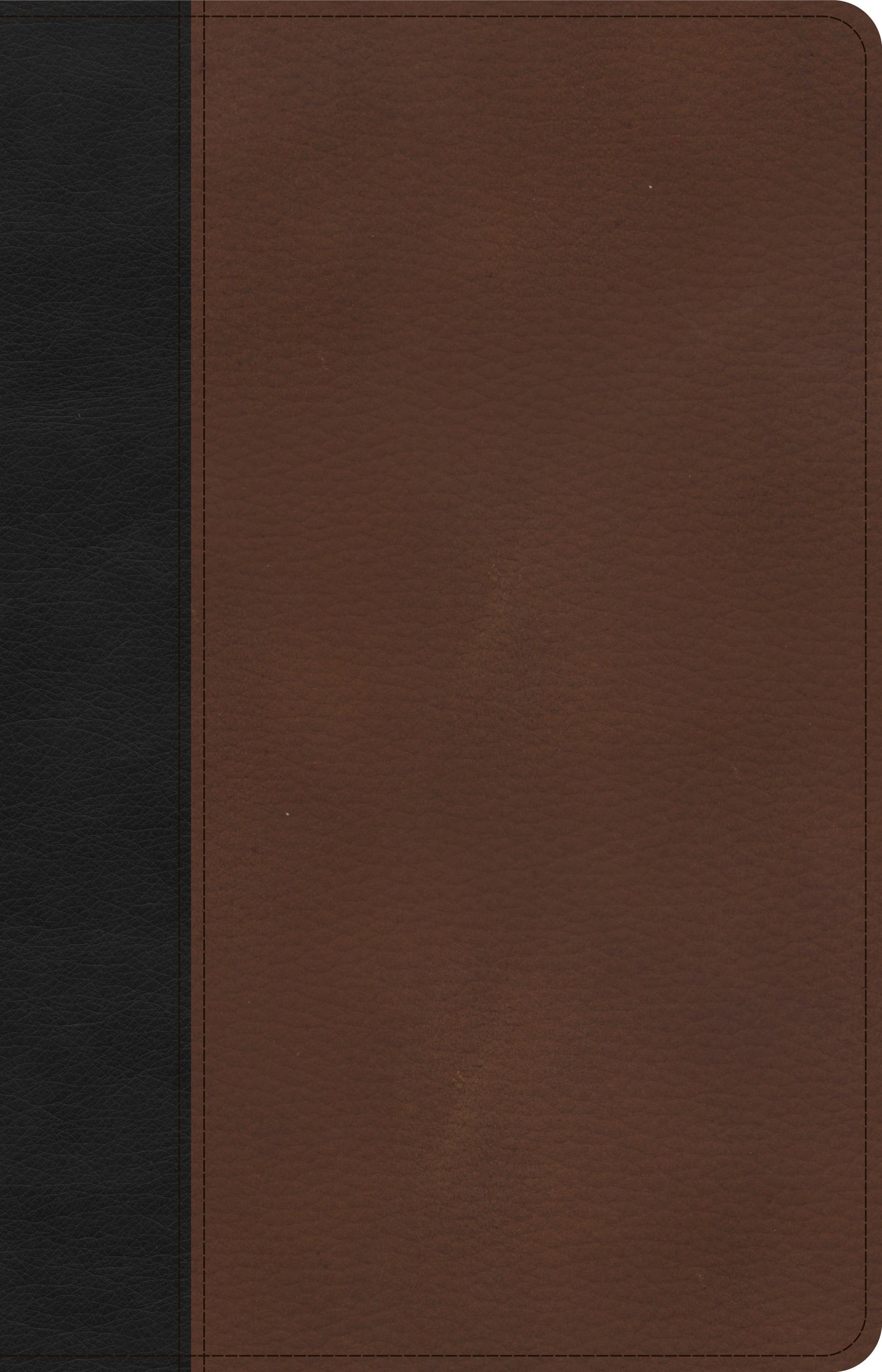 CSB Thinline Bible, Black/Brown LeatherTouch - Re-vived