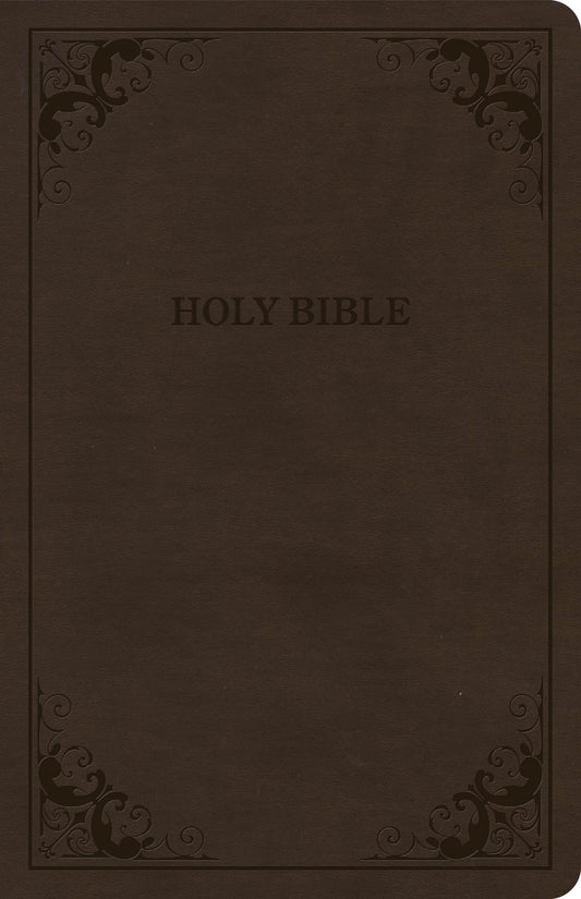CSB Thinline Bible, Brown LeatherTouch, Value Edition - Re-vived