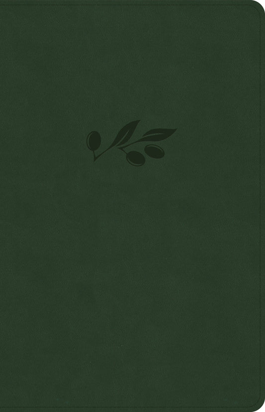 CSB Thinline Bible, Olive LeatherTouch - Re-vived