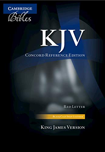 KJV Concord Reference Edition, Black Calf Split Leather - Re-vived